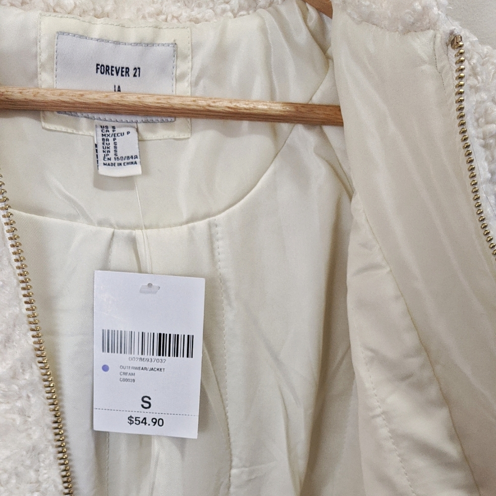Forever 21 Faux Shearling Bomber Jacket - Picture 5 of 7